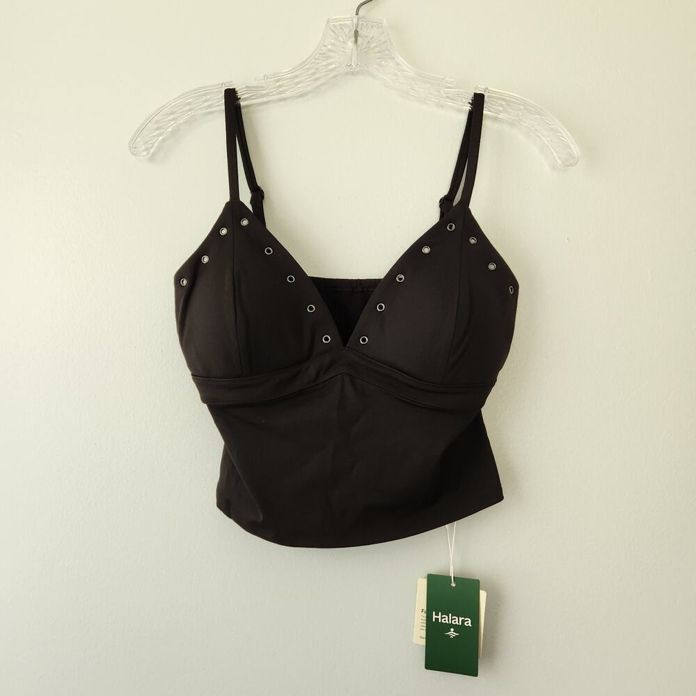 Halara Top & Skort 2 Piece Set Womens S Black Crop Top Athletic Skort Tenniscore - Picture 2 of 16